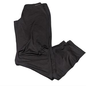 Paradox Black Leggings Women Stretch Logo Activewear Yoga Workout Pants Size XL